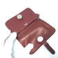 HERMES Dogon Coin Purse Togo Women's Red Rouge Ash