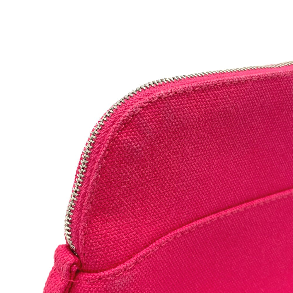 HERMES Bolide Pouch 20, a makeup/multi-purpose pouch in canvas, pink for women.
