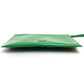 VALENTINO Red Valentino Enamel Clutch Bag with Ribbon Strap, Patent Leather, Green, Women's