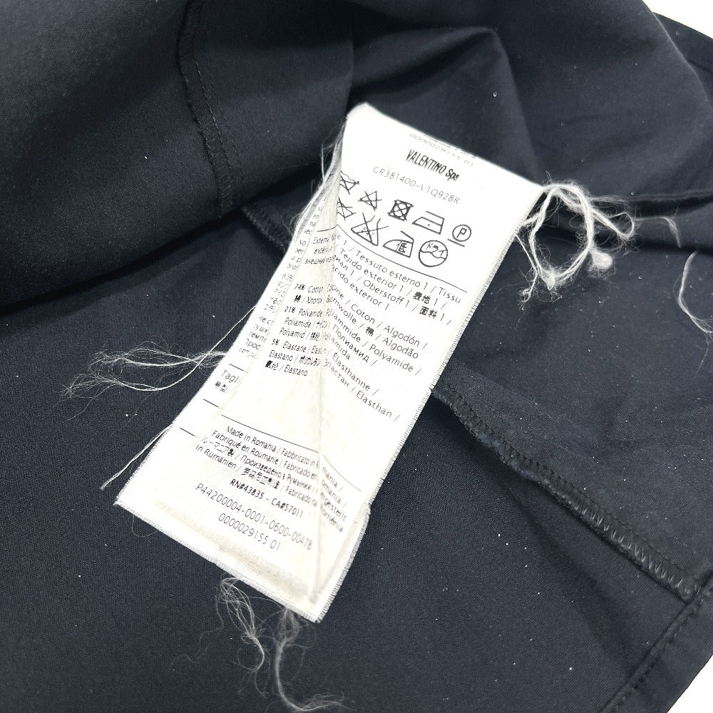 RED VALENTINO レース アパレル ブラウス シャツ トップス パフスリーブ 半袖Ｔシャツ コットン レディース ブラック