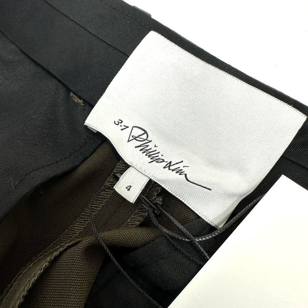 3.1 phillip lim F2225977EGPW Pantalones de vestir extra anchos plisados Poliéster Mujer Caqui