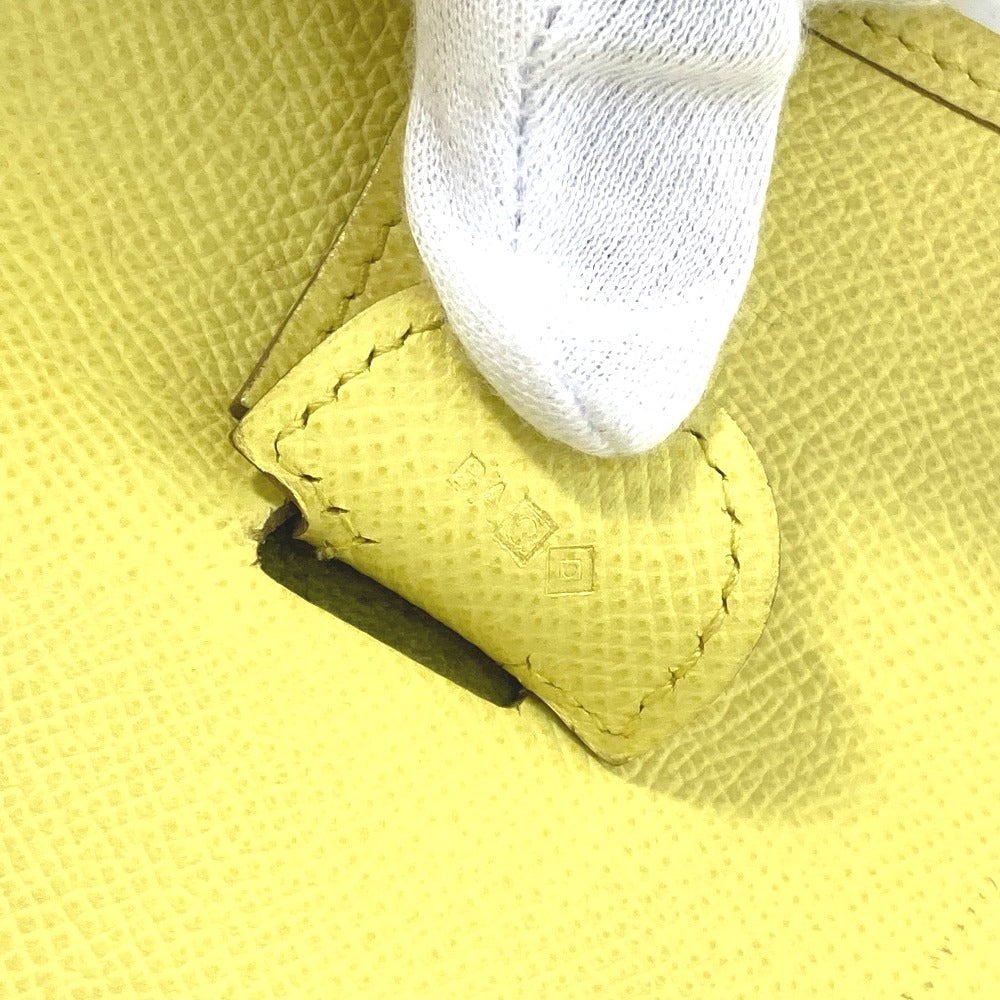 HERMES 斜め掛け カバン エブリン3 GM パンチングロゴ ショルダーバッグ エプソン レディース ライム イエロー - brandshop-reference