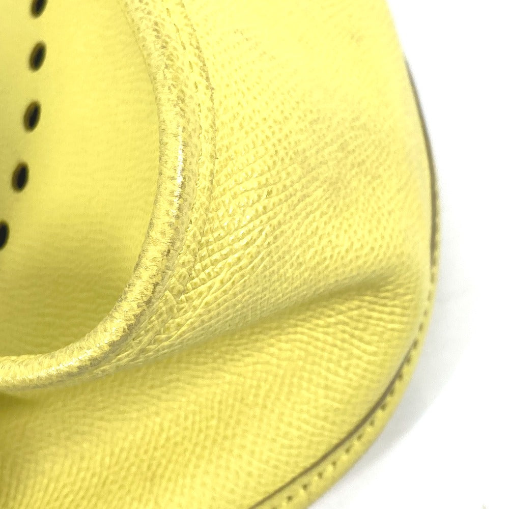 HERMES 斜め掛け カバン エブリン3 GM パンチングロゴ ショルダーバッグ エプソン レディース ライム イエロー - brandshop-reference