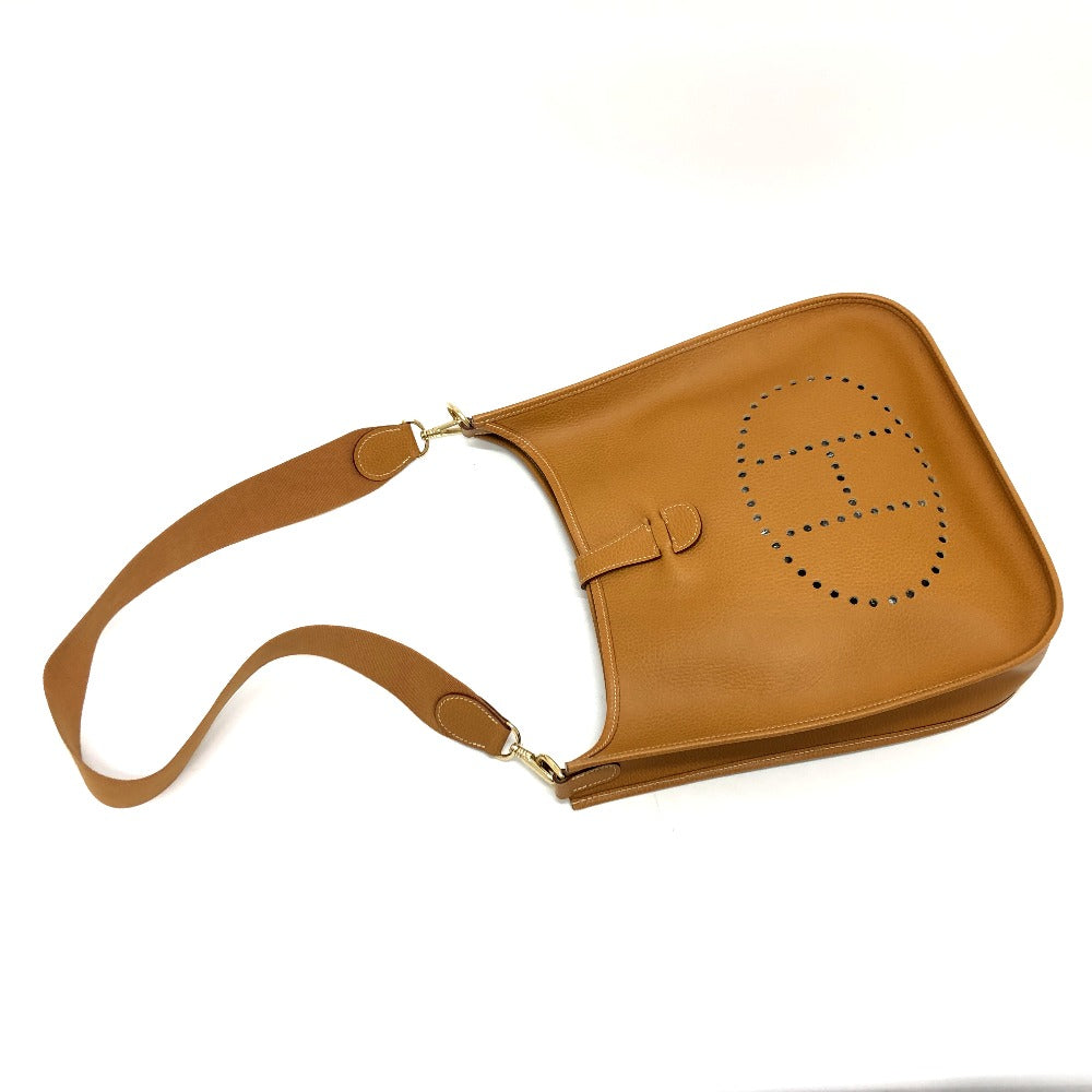 HERMES エブリン1 GM バッグ カバン 斜め掛けバック ショルダーバッグ アルデンヌ レディース ゴールド - brandshop-reference