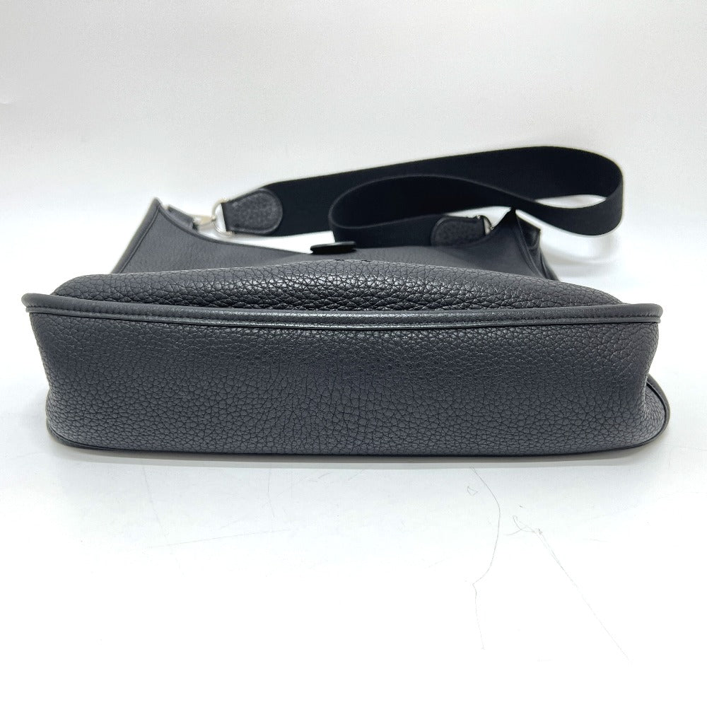 HERMES Evelyn 1GM 백 숄더 크로스 바디 숄더백 Taurillon Clemence 여성용 블랙