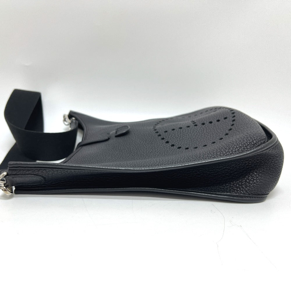 HERMES Evelyn 1GM 백 숄더 크로스 바디 숄더백 Taurillon Clemence 여성용 블랙