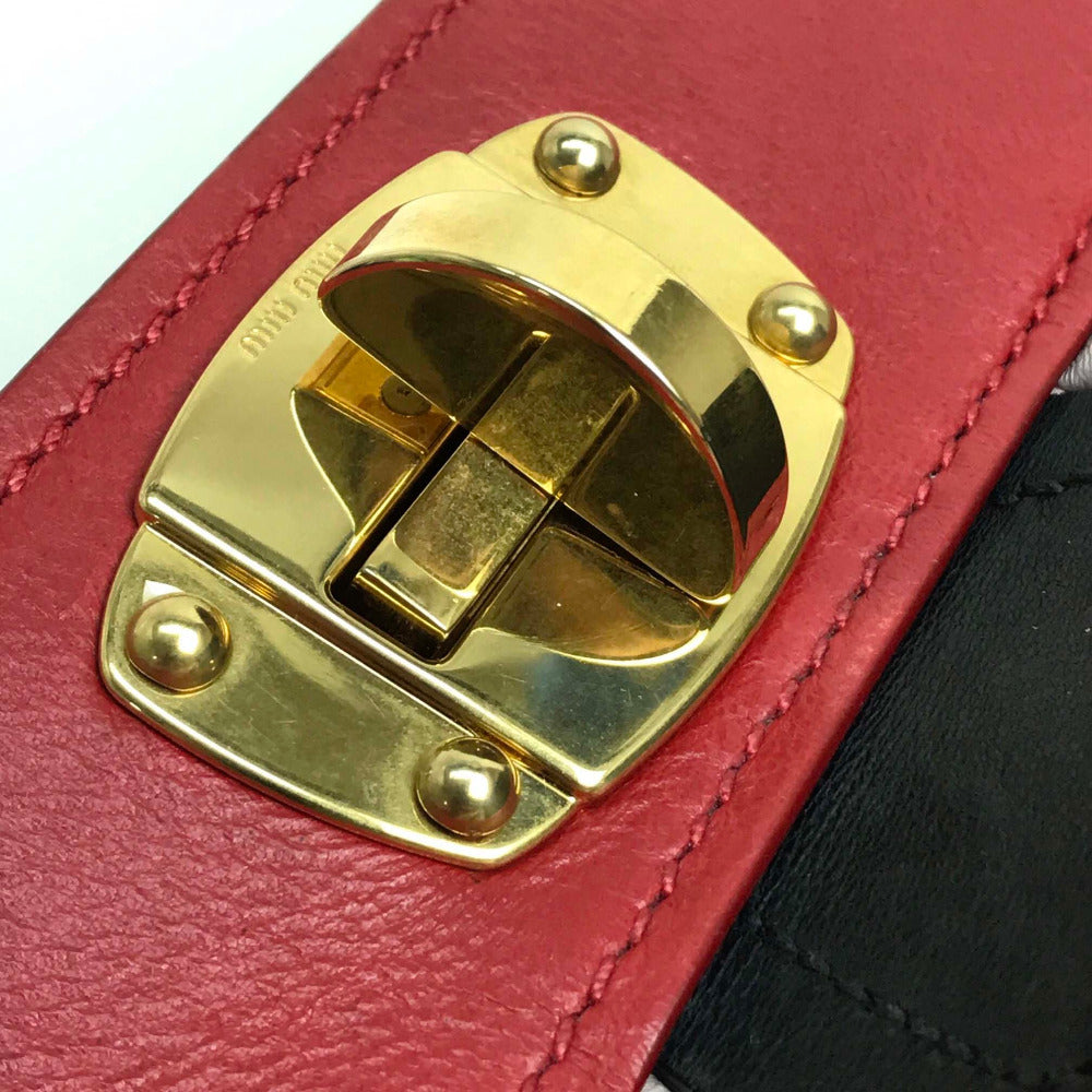MIUMIU Matelasse Shoulder Bag, Clutch Bag, Crossbody Shoulder Bag, Handbag, Leather, Women's, Light Pink