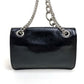 MIUMIU 5BD015 2-Way Shoulder/Crossbody Bag with Chain, Calf Leather, Women's, Black