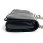 MIUMIU 5BD015 2-Way Shoulder/Crossbody Bag with Chain, Calf Leather, Women's, Black