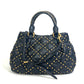 MIUMIU Quilted Studded Bag, 2-Way Shoulder Bag, Crossbody Bag, Handbag, Leather, Women's, Black