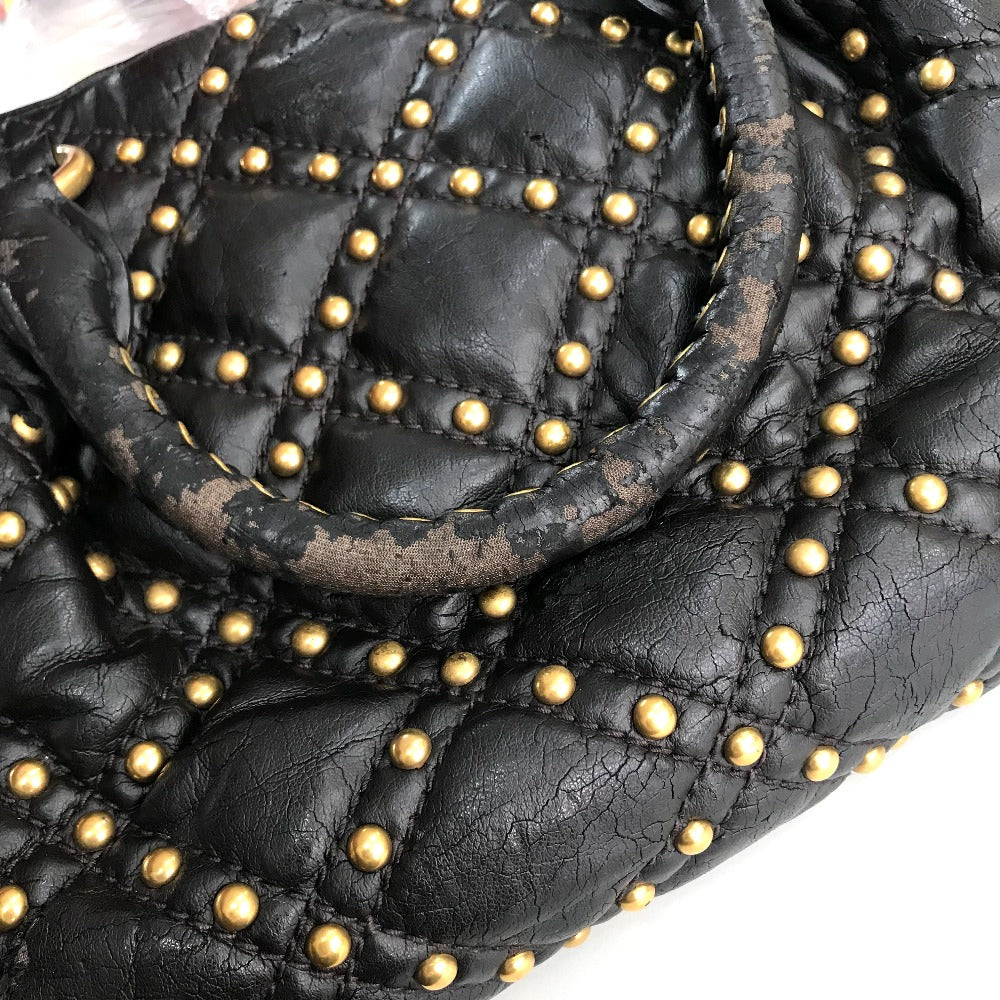 MIUMIU Quilted Studded Bag, 2-Way Shoulder Bag, Crossbody Bag, Handbag, Leather, Women's, Black