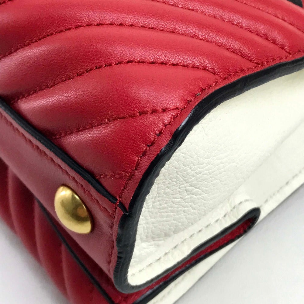 MIUMIU Biker Matelasse Handbag, Shoulder Bag, Crossbody Bag, Nappa Leather, Women's, White