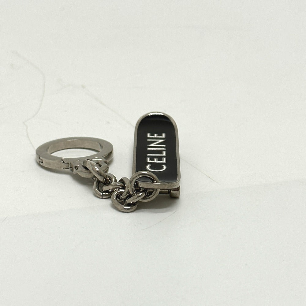 CELINE Skateboard Bag Charm Keychain Metal Men's Black