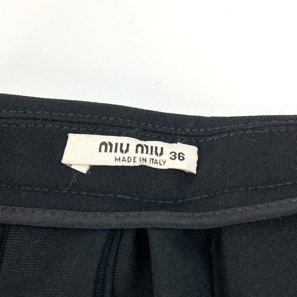 MIUMIU プリーツ ボトムス アパレル スカート レディース ブラック - brandshop-reference