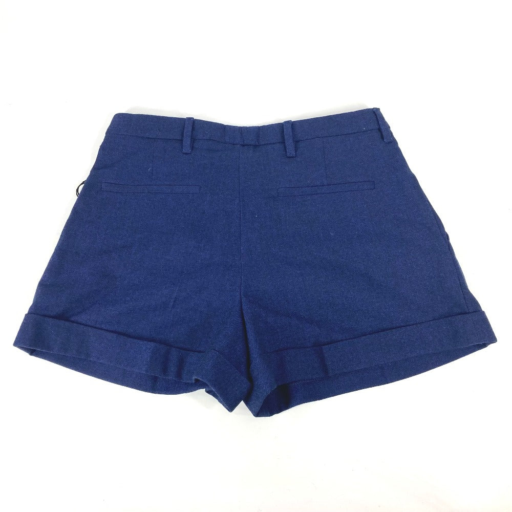 MIUMIU MP676 アパレル ボトムス ハーフパンツ ショートパンツ ウール レディース ブルー - brandshop-reference
