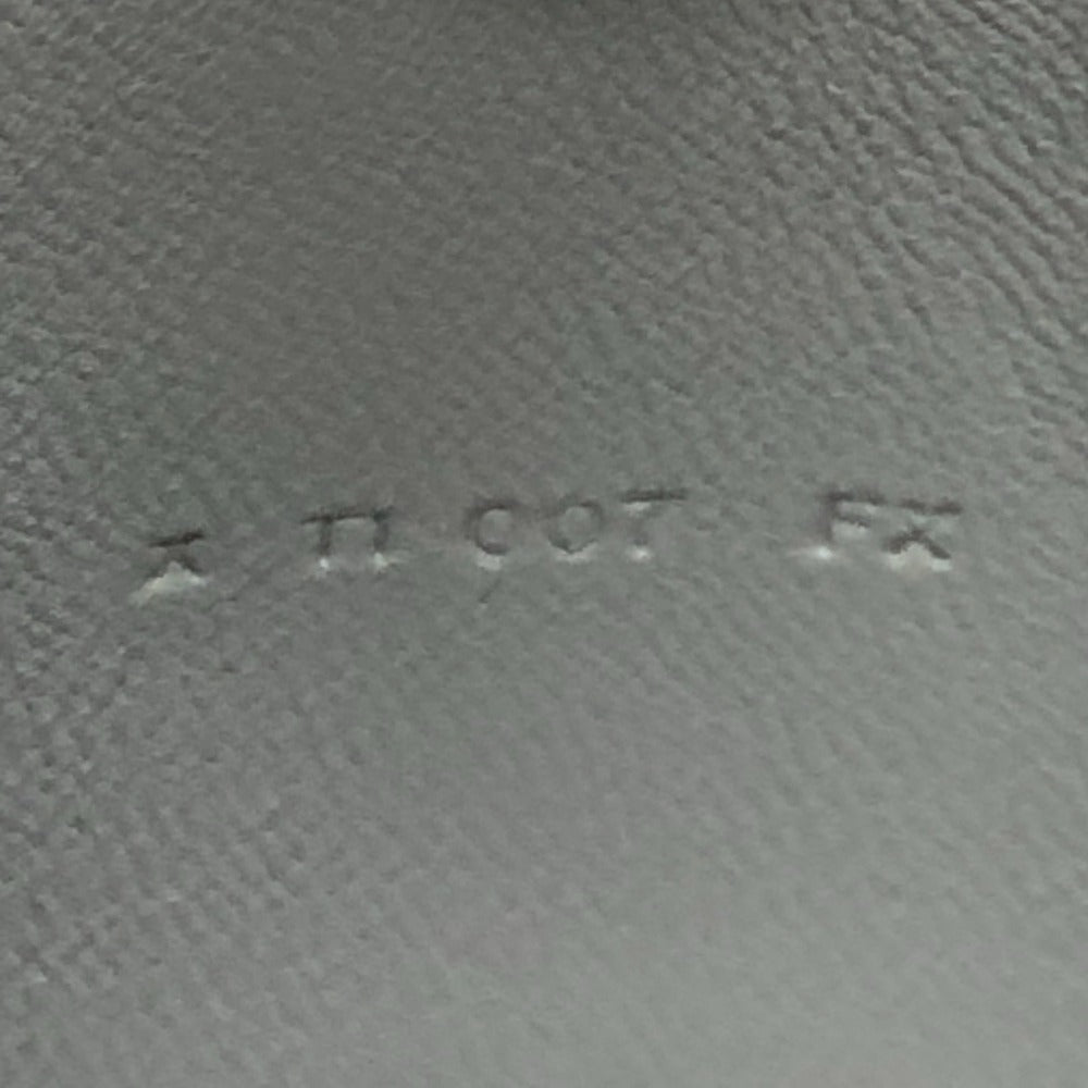 Cartera larga HERMES Dogon Cartera larga plegable Hardware plateado Cartera larga Togo Grimuet para mujer (estimado) Gris