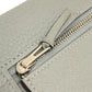 Cartera larga HERMES Dogon Cartera larga plegable Hardware plateado Cartera larga Togo Grimuet para mujer (estimado) Gris