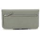 Cartera larga HERMES Dogon Cartera larga plegable Hardware plateado Cartera larga Togo Grimuet para mujer (estimado) Gris