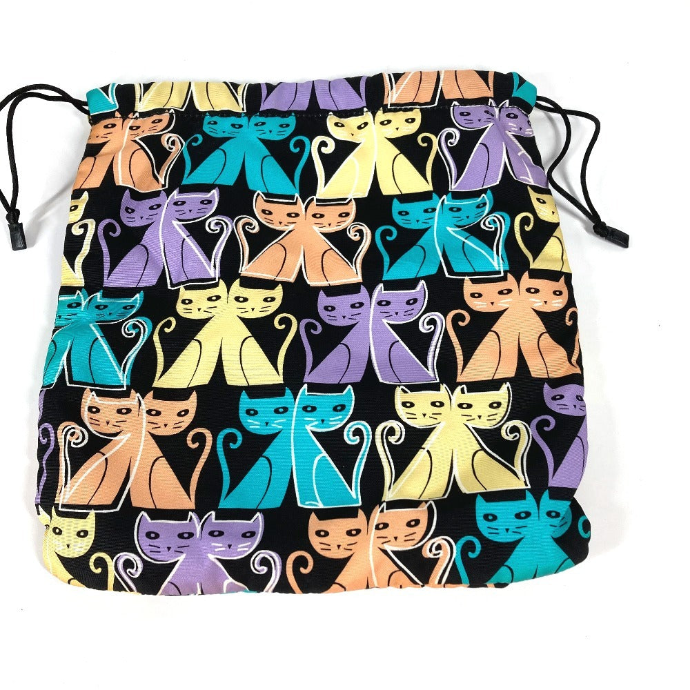 MIUMIU Cat Drawstring Pouch Makeup Pouch Multi Pouch Pouch Nylon