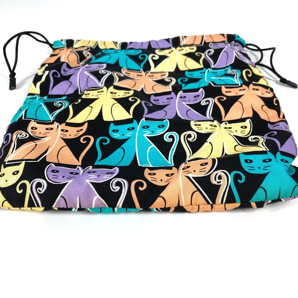 MIUMIU キャット 猫 巾着ポーチ メイクポーチ マルチポーチ ポーチ ナイロン レディース マルチカラー - brandshop-reference