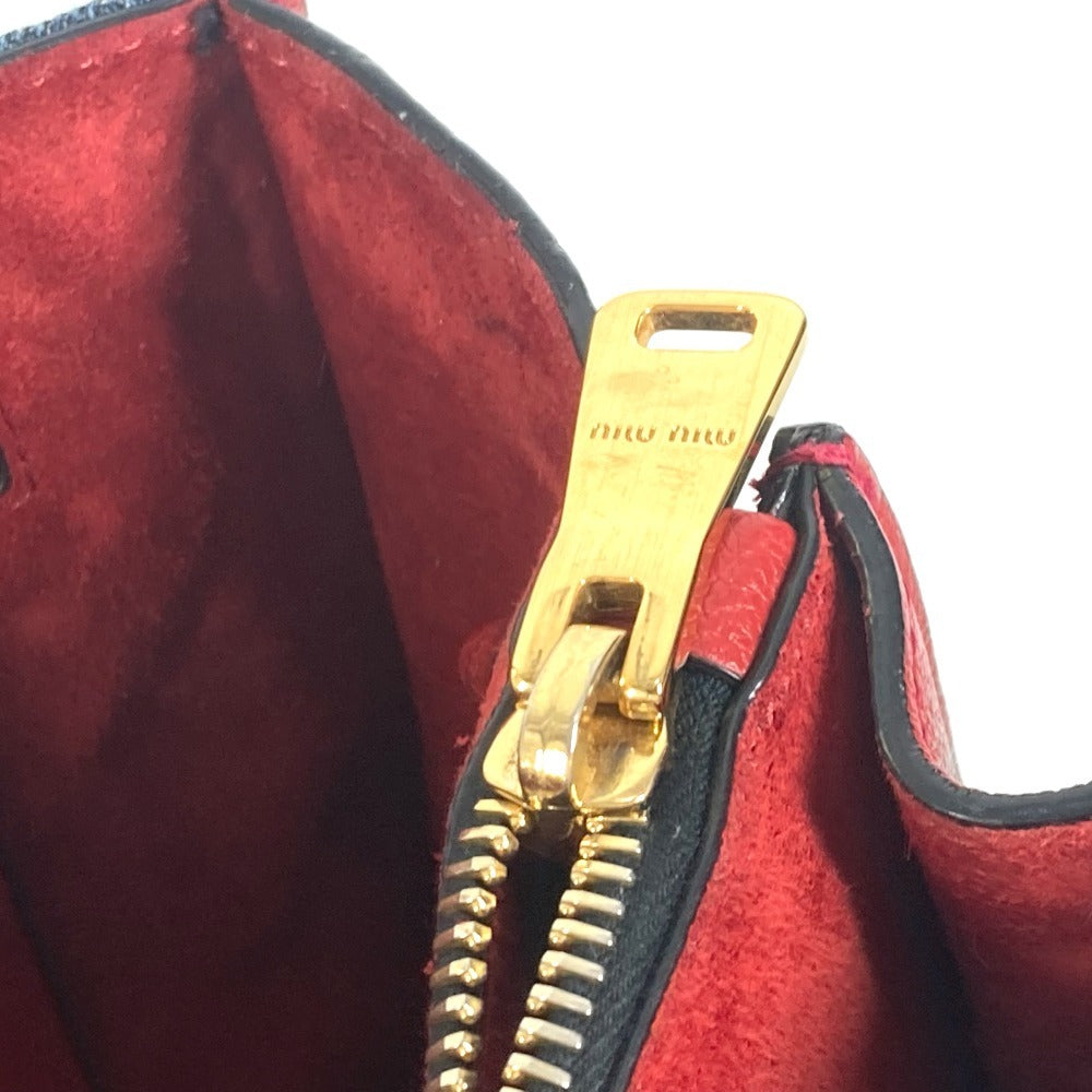 MIUMIU バイカラー ロゴ 2WAYバッグ トートバッグ ショルダーバッグ 斜め掛け カバン ハンドバッグ デニム レディース ブルー - brandshop-reference