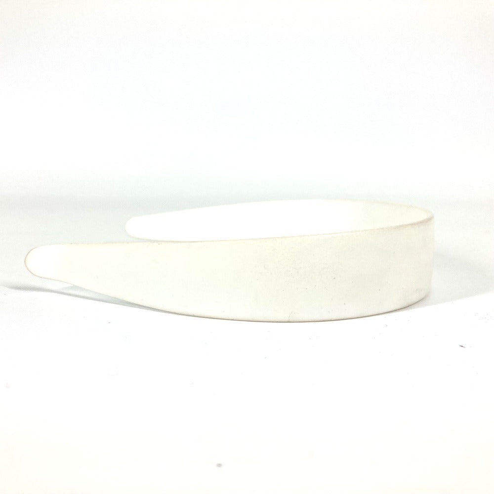 MIUMIU ロゴ ヘアバンド ヘッドバンド カチューシャ プラスチック レディース ホワイト - brandshop-reference