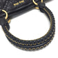 MIUMIU Quilted Bag, 2-Way Shoulder Bag/Handbag, PVC, Unisex, Black