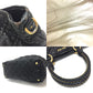 MIUMIU Quilted Bag, 2-Way Shoulder Bag/Handbag, PVC, Unisex, Black