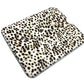 MIUMIU 5ARE43 Leopard Print Tablet Accessory iPad Case, Unisex, Porcelain Leather, BIANCO, Beige