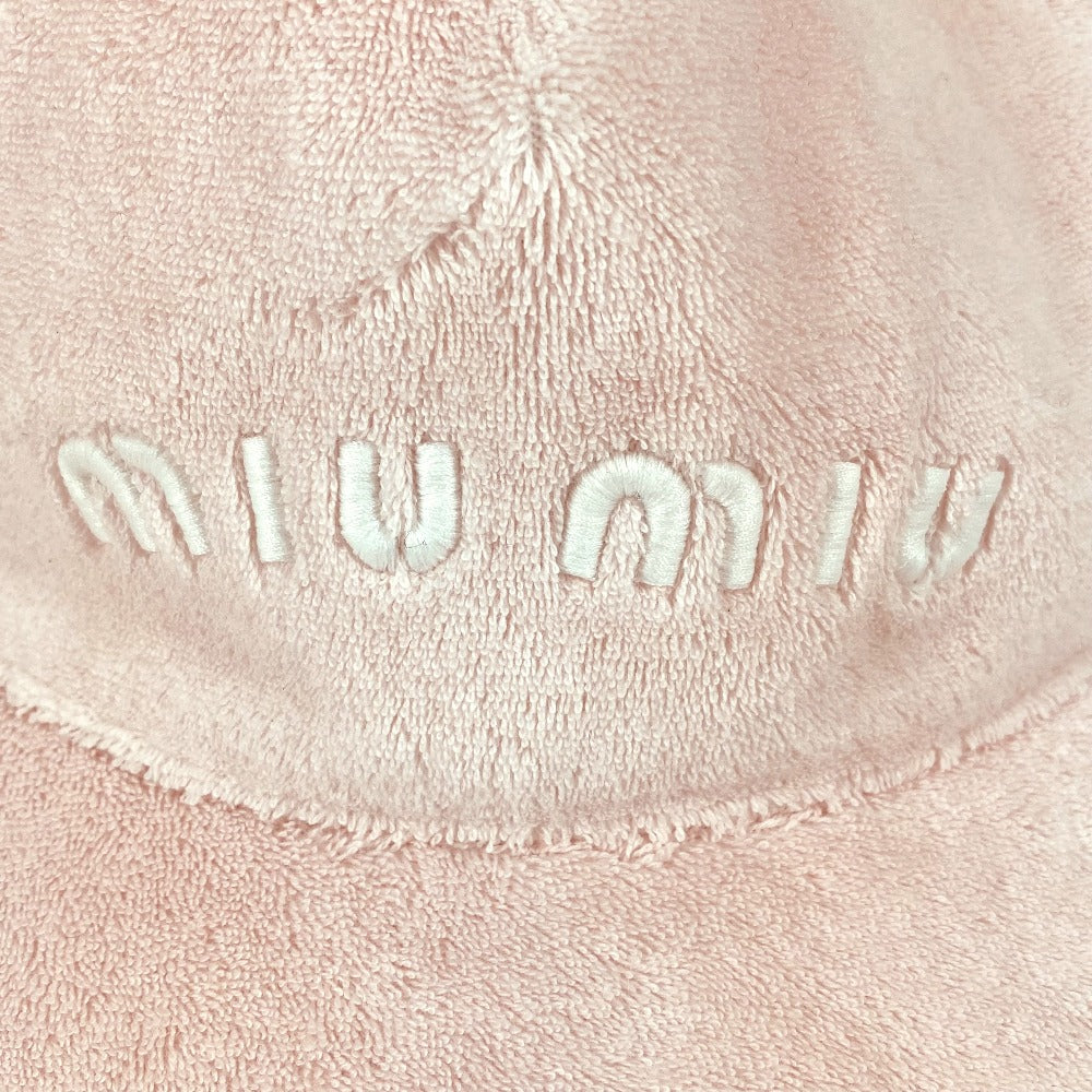 MIUMIU 5HC179 ロゴ テリークロス 帽子 キャップ帽 ベースボール キャップ コットン レディース - brandshop-reference