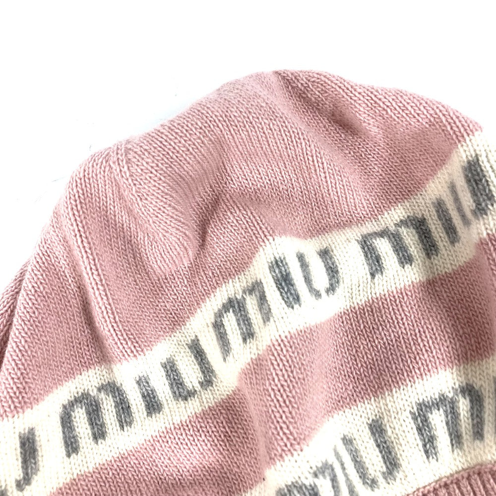 MIUMIU 5HC260 ロゴ ビーニー 帽子 ニット帽 ニットキャップ ニット帽 ウール レディース - brandshop-reference