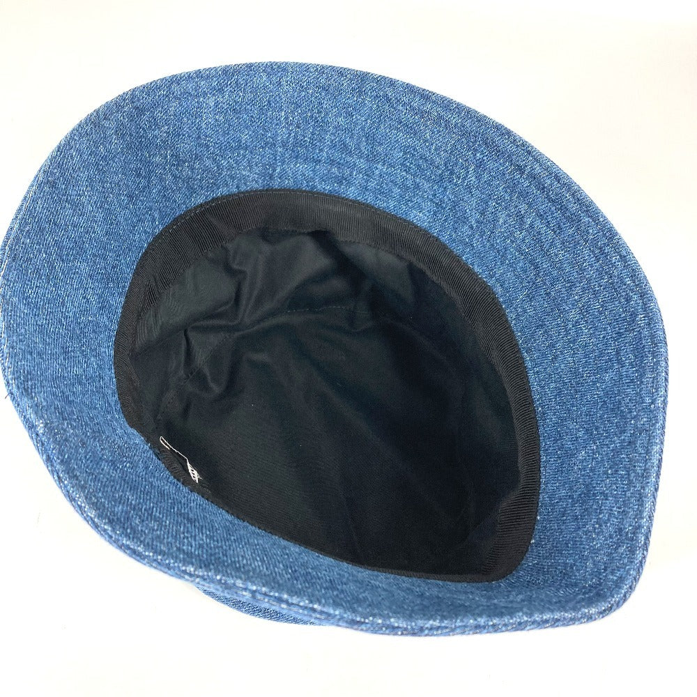 MIUMIU ロゴ デニムハット ハット帽 帽子 バケットハット ボブハット ハット コットン レディース ブルー - brandshop-reference