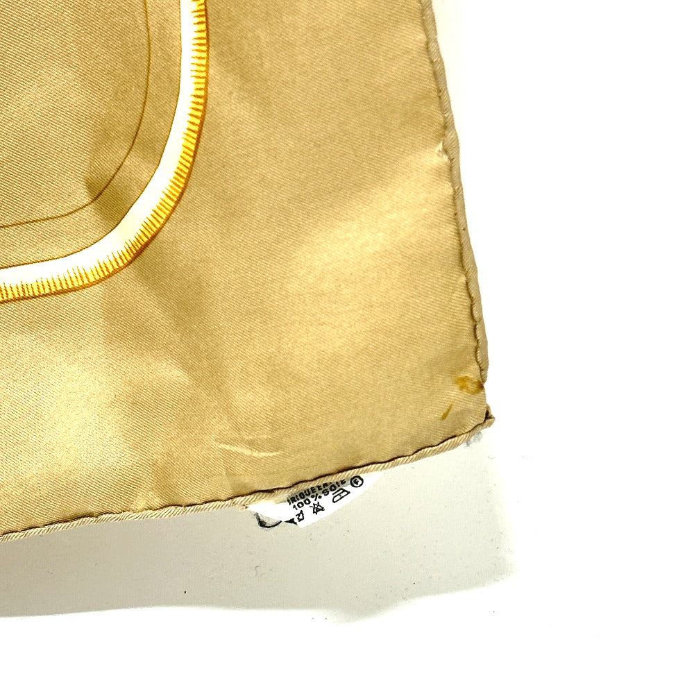 HERMES カレ90 TIGER ROYAL 王者の虎 スカーフ シルク レディース ベージュ - brandshop-reference