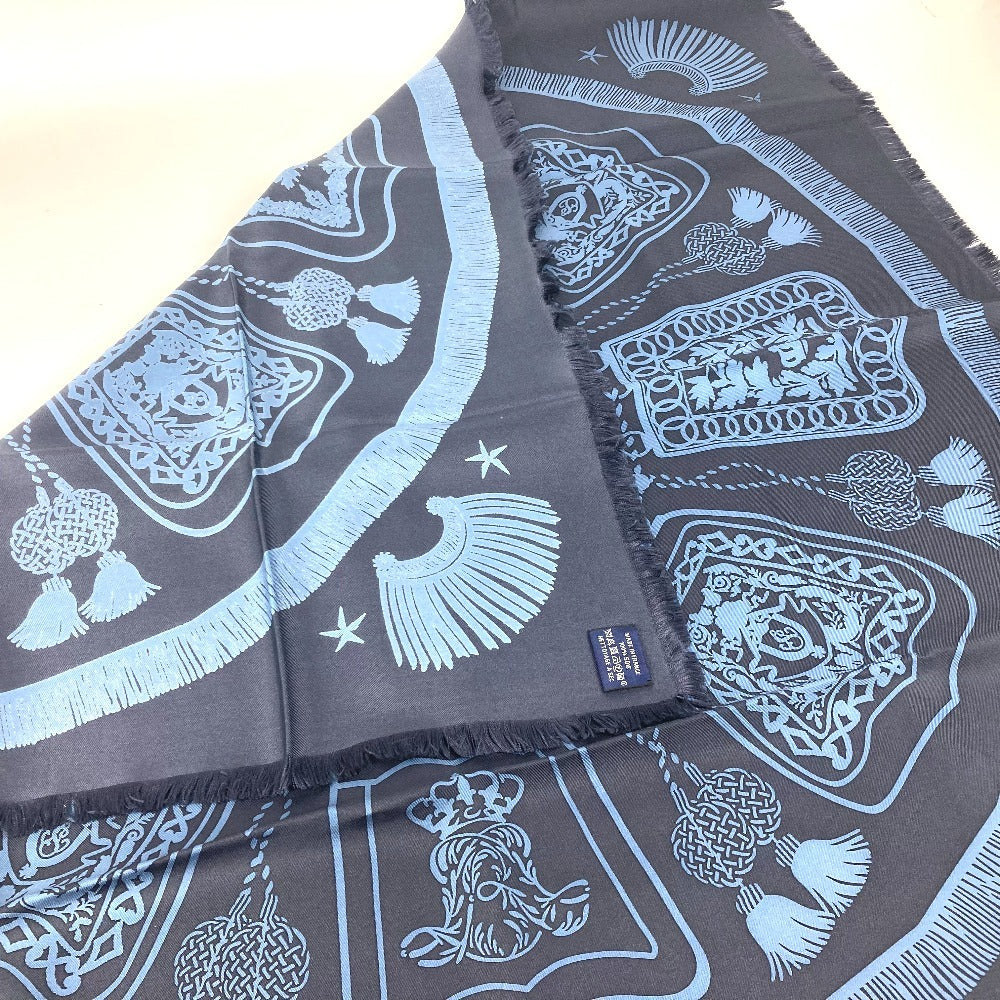 HERMES カレフリンジ80 Poste et Cavalerie サーベル飾袋 スカーフ シルク レディース ネイビー - brandshop-reference