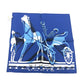 HERMES Carré 40 Caleche Elastic Fashion Accessory Silk Scarf Women's Blue
