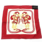 HERMES BRIDES de GALA Ceremony Horse Bridle Nano Carré 20 Carré 20 Small Item Handkerchief Silk Unisex Red