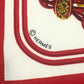 HERMES BRIDES de GALA Ceremony Horse Bridle Nano Carré 20 Carré 20 Small Item Handkerchief Silk Unisex Red