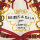 HERMES BRIDES de GALA Ceremony Horse Bridle Nano Carré 20 Carré 20 Small Item Handkerchief Silk Unisex Red