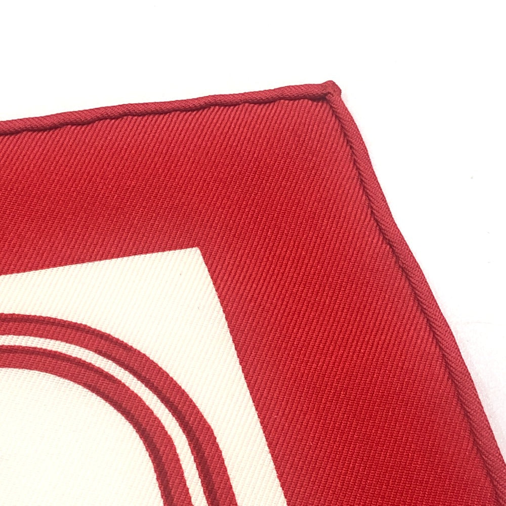 HERMES BRIDES de GALA Ceremony Horse Bridle Nano Carré 20 Carré 20 Small Item Handkerchief Silk Unisex Red