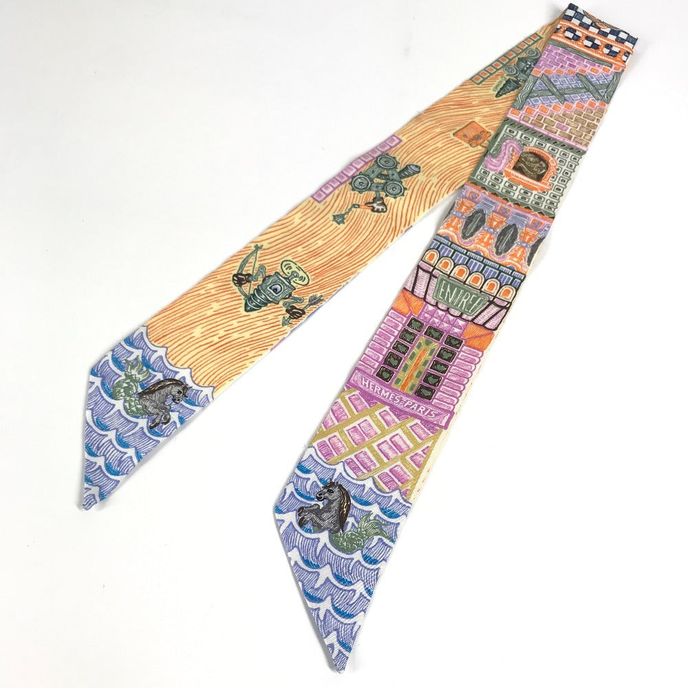 HERMES Twilly Twilly Band Scarf Scarf Silk Women's Multicolor