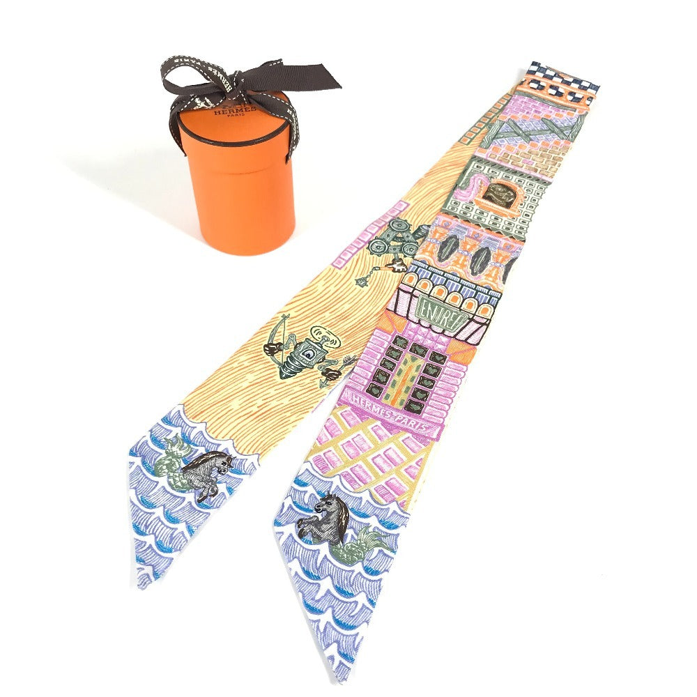 HERMES Twilly Twilly Band Scarf Scarf Silk Women's Multicolor