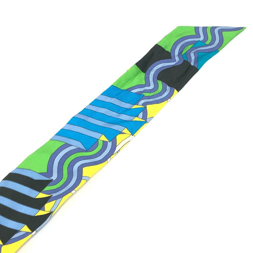 HERMES BALLET AQUATIQUE Underwater Ballet Twilly Fashion Accessories Scarf Silk Women's Multicolored