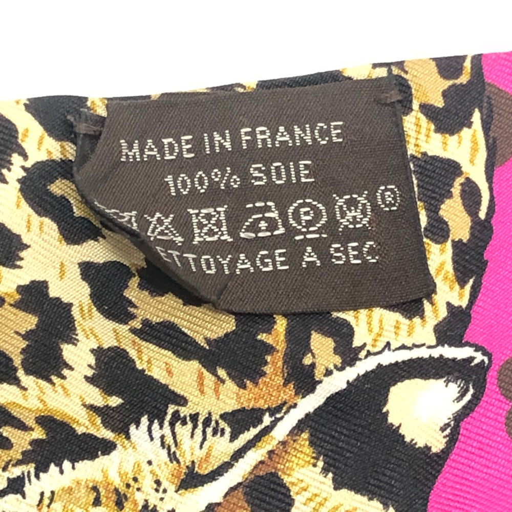 HERMES JUNGLE LOVE LOVE Twilly Fashion Accessories Scarf Silk Women's Multicolor
