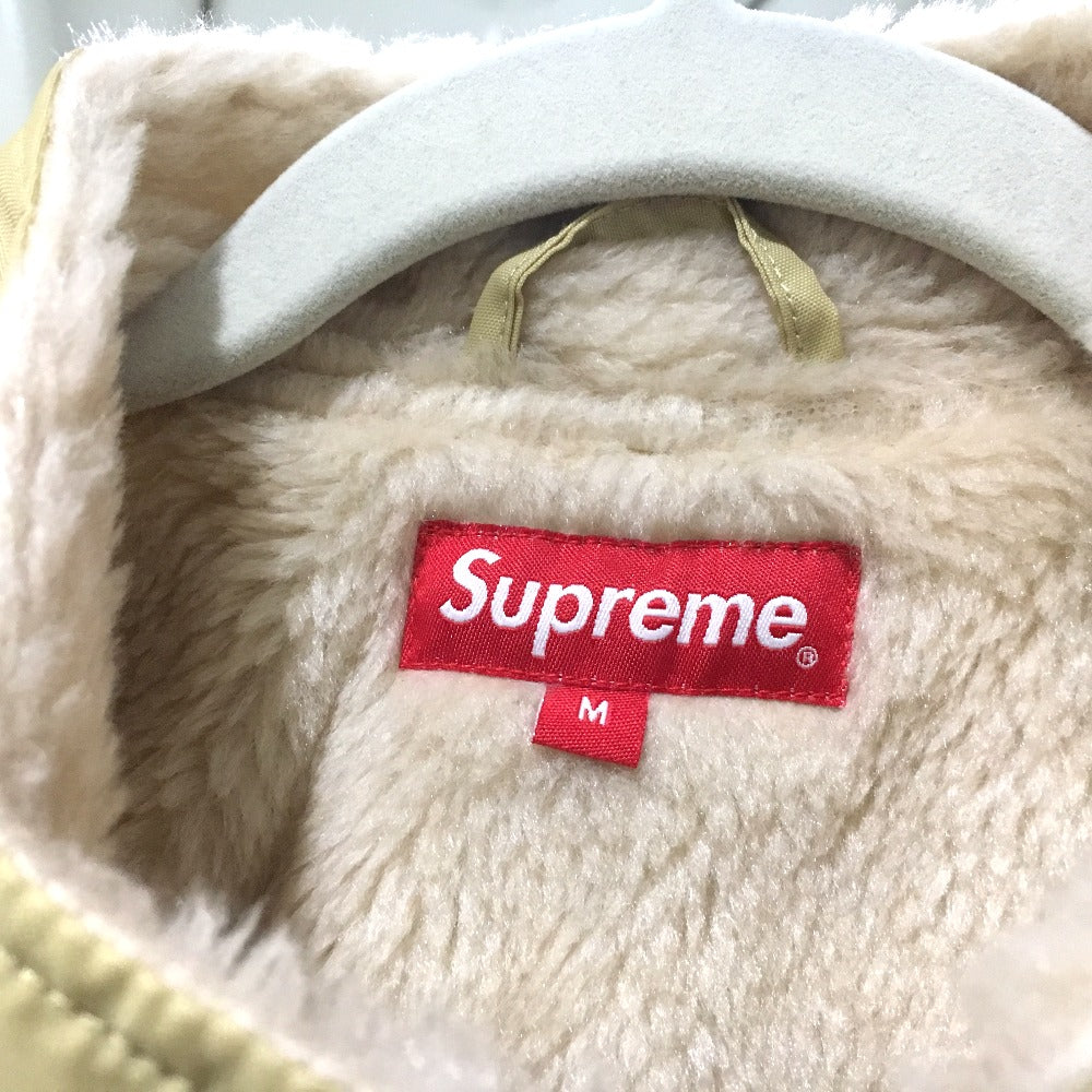 Supreme Pit Crew Jacket, 17AW, Men's Nylon Jacket, Beige