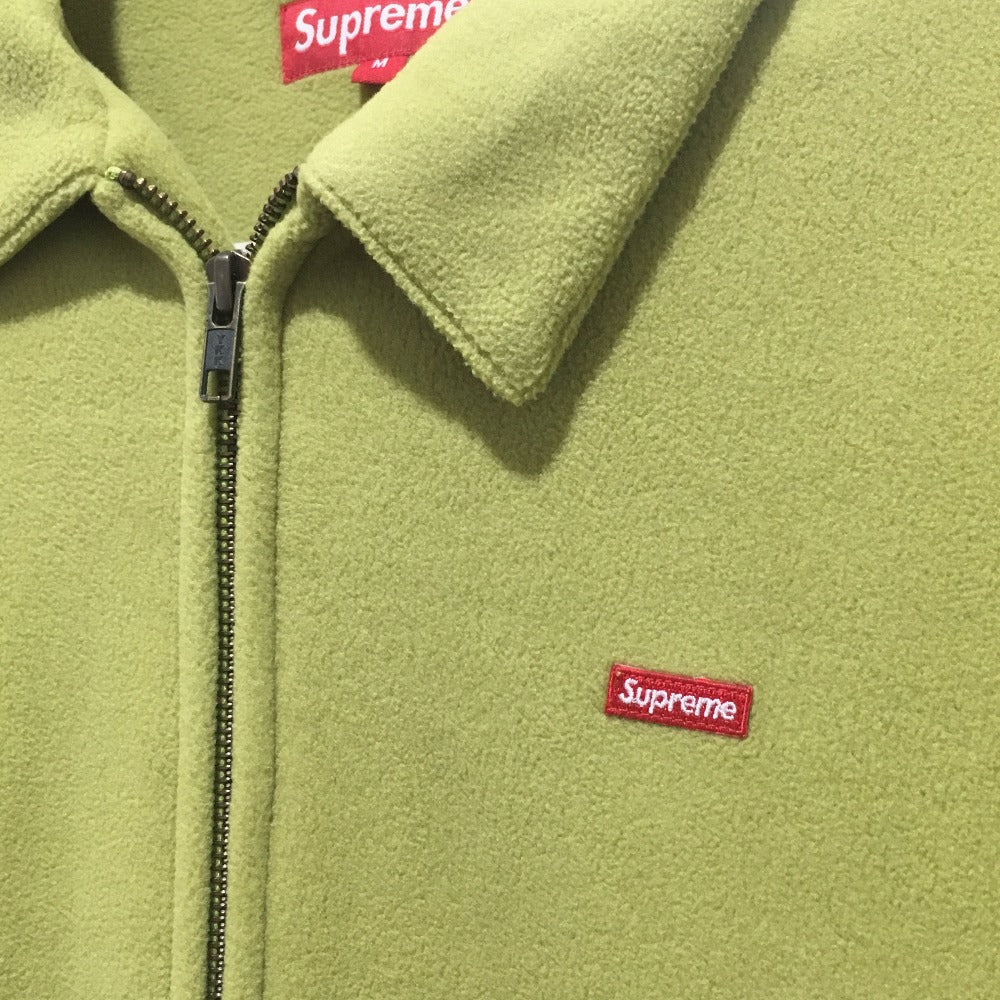 Supreme Men's Polartec Harrington Jacket, Green, Long Sleeve Fleece Jacket