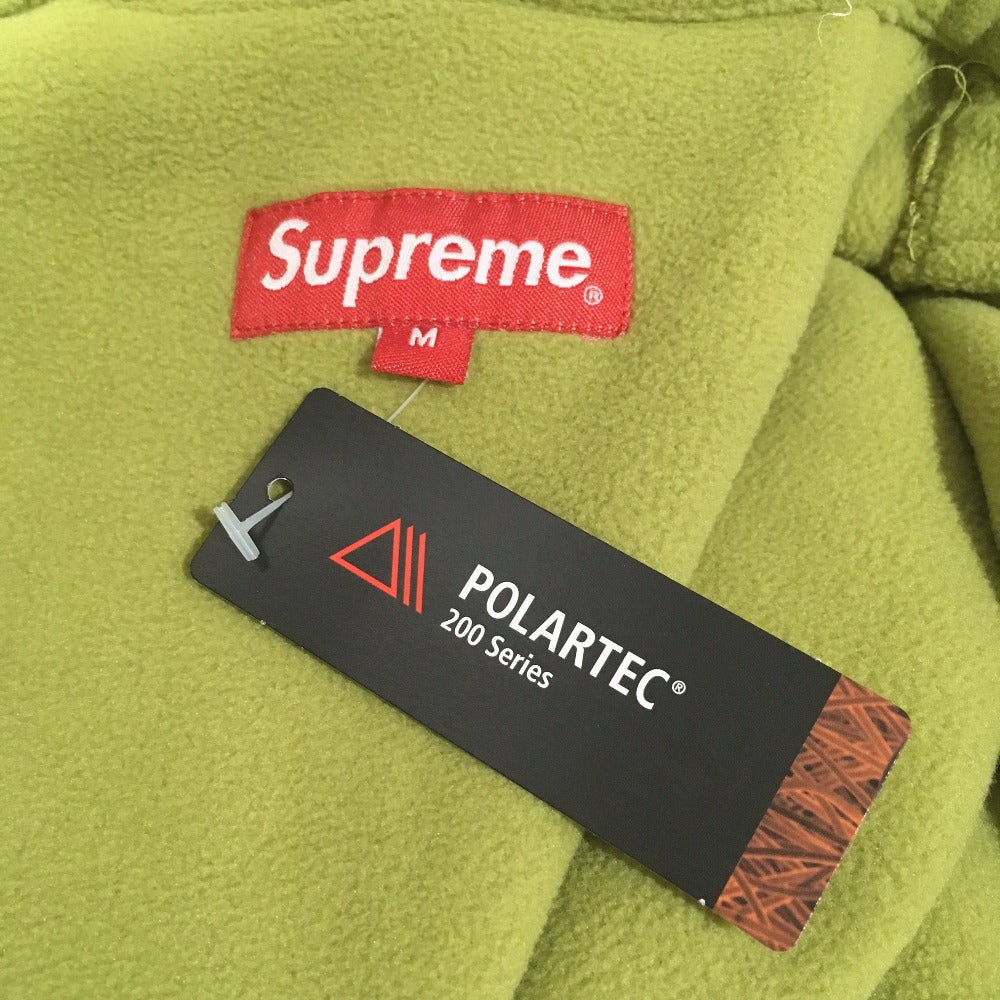 Supreme Men's Polartec Harrington Jacket, Green, Long Sleeve Fleece Jacket