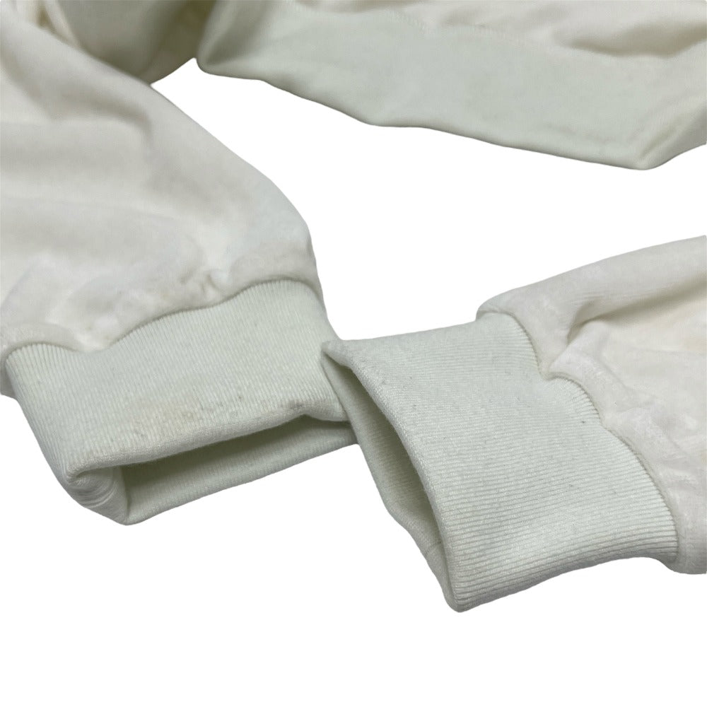 Supreme Snap Henley Long Sleeve Velour Snap Henley Tops and Other Velour Men's White