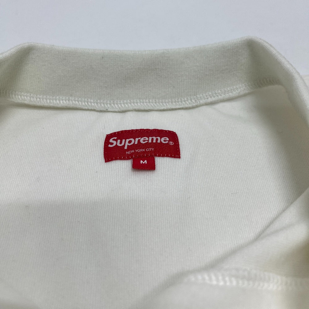 Supreme Snap Henley Long Sleeve Velour Snap Henley Tops and Other Velour Men's White