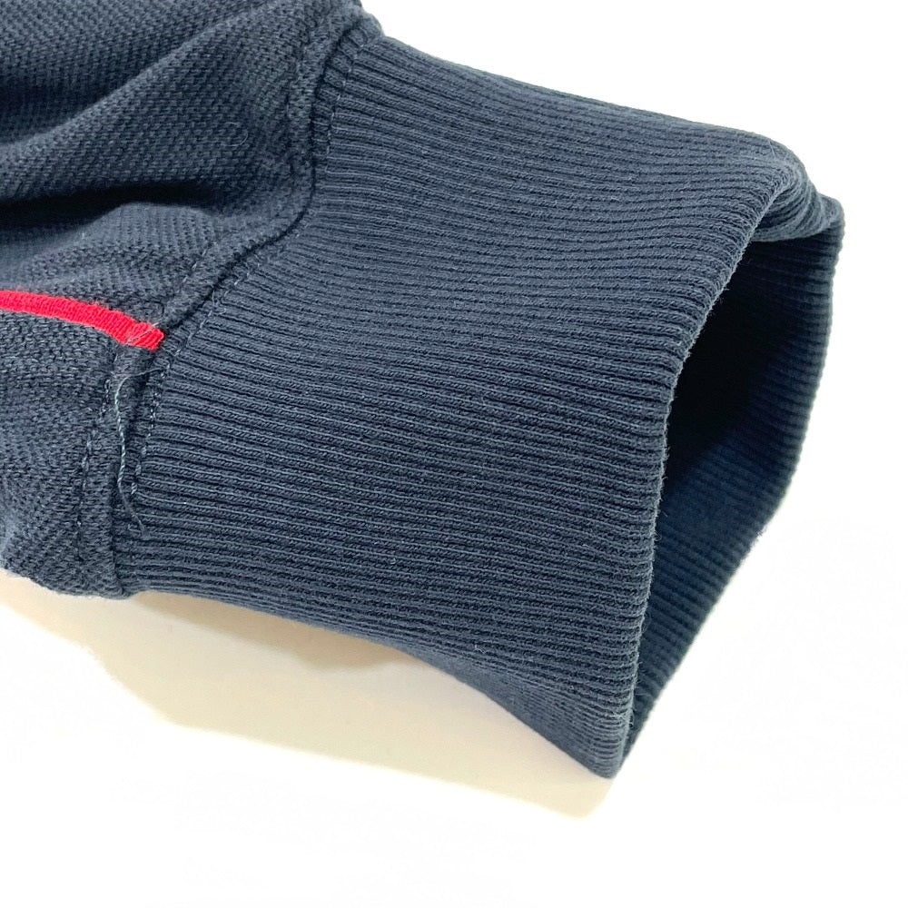 Supreme 17AW Multicolor Piping Pique Crewneck Long Sleeve Top, Cotton, Men's, Navy