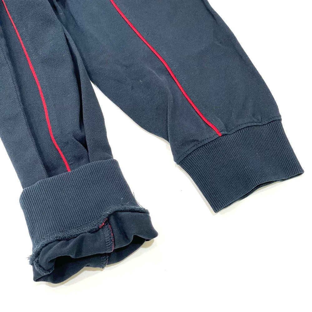 Supreme 17AW Multicolor Piping Pique Crewneck Long Sleeve Top, Cotton, Men's, Navy